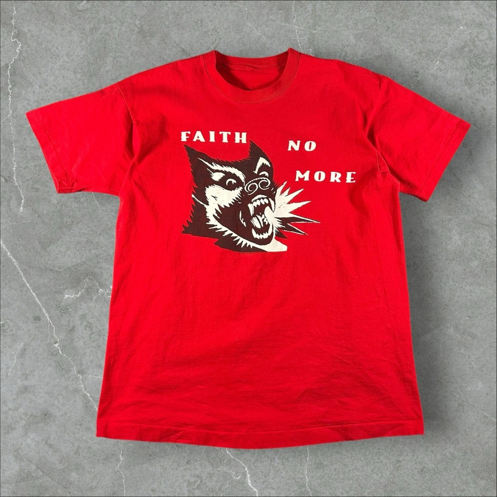 Vintage Faith‎ No More Shirt Mens Large Red 90s King For A Day Rock Band Rare